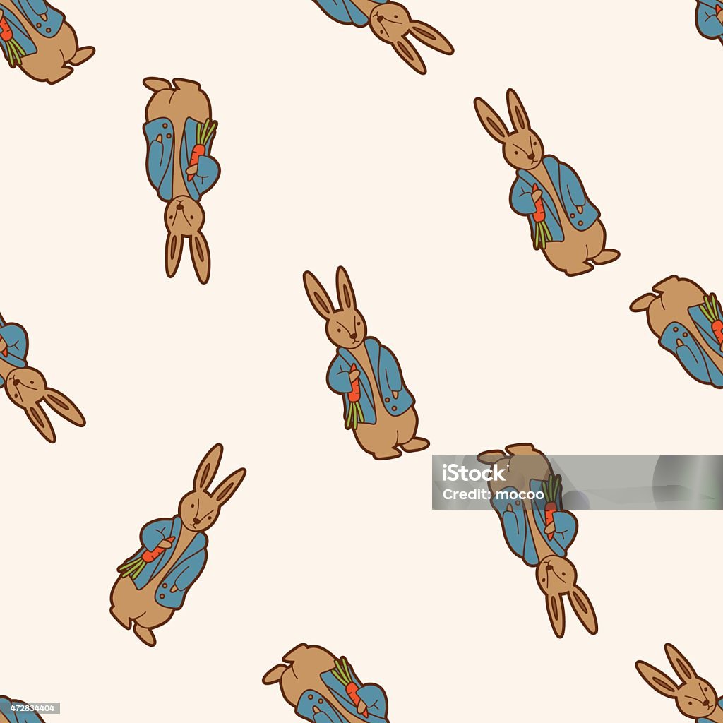 Peter Rabbit Pattern Background Peter Rabbit Cartoon Seamless Pattern Background Stock Illustration ...