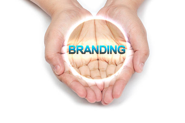 logo-marketing-ręka serii - loyalty customer marketing three dimensional shape zdjęcia i obrazy z banku zdjęć