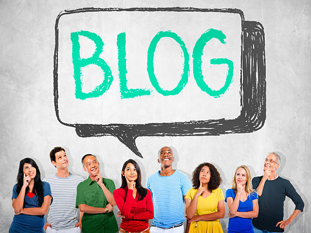 Social Media Connecting Blog Communication Content Concept