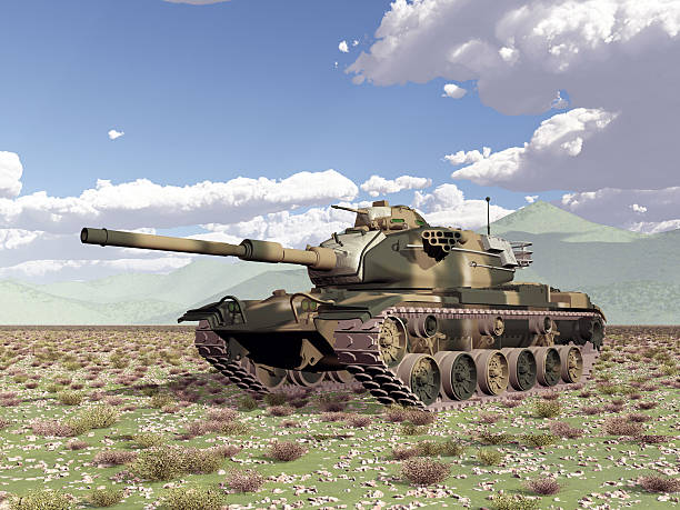 European-built main battle tanks preparing to engage the enemy.