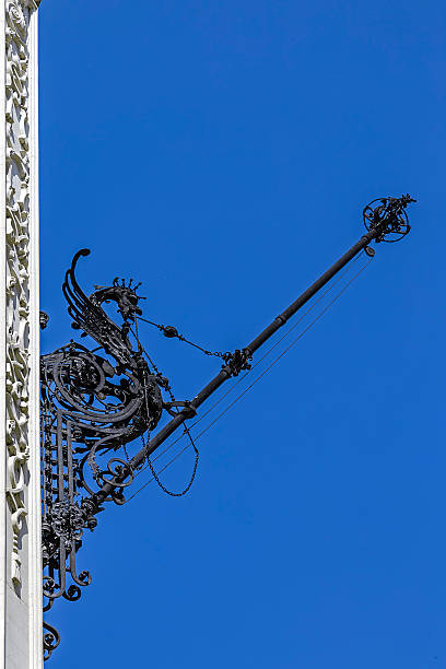 istock Metallic architectural details on a historic building in Timisoara, Romania 472844228
