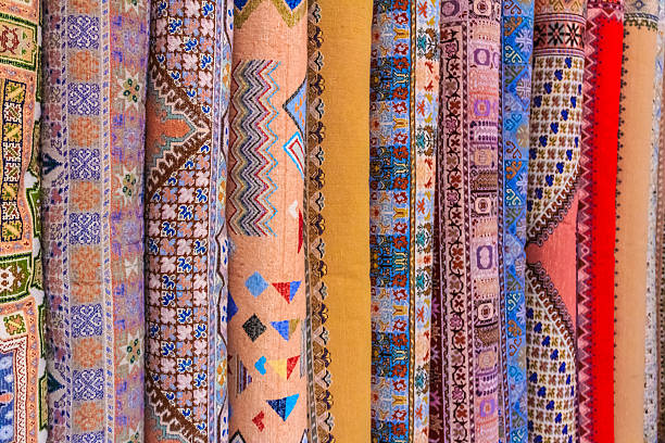 istock Oriental carpets at the Moroccan market 472844854