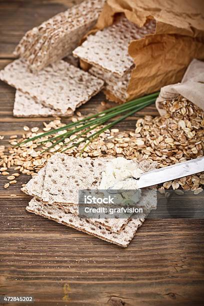 Crispbread Stock Photo - Download Image Now - 2015, Backgrounds, Bread