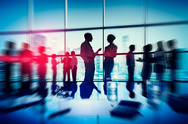 istock Silhouette People Meeting Cityscape Team Concept 472848496