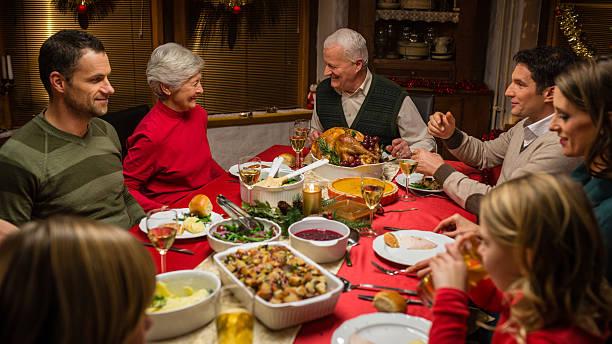 istock Family at Christmas Dinner 472848882