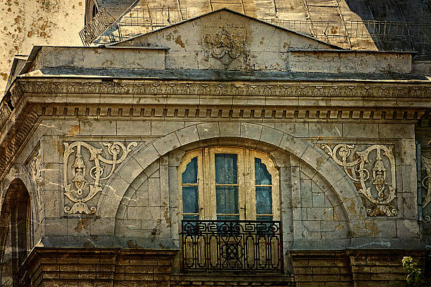 istock Old postcard of one historical building.Timisoara, Romania 472849694