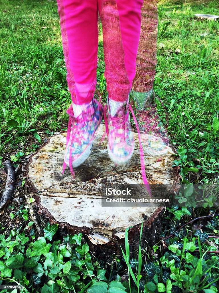 Sports Shoe. jump 2015 Stock Photo