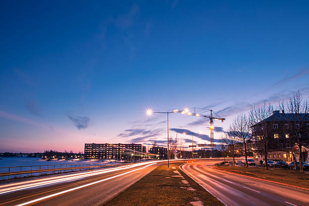 Lulea South Harbour bay - foto stock