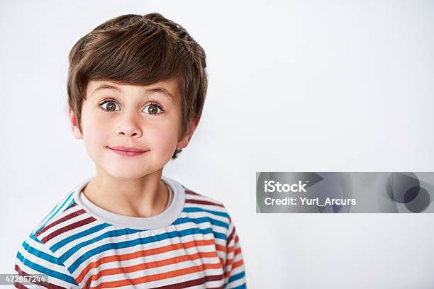 Stop Staring Now Stock Photo - Download Image Now - Child, Boys, White Background