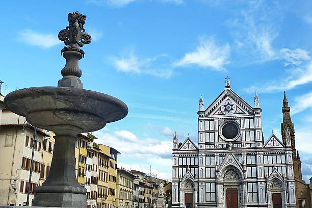 istock Santa Croce square in Florence, Italy 472857346