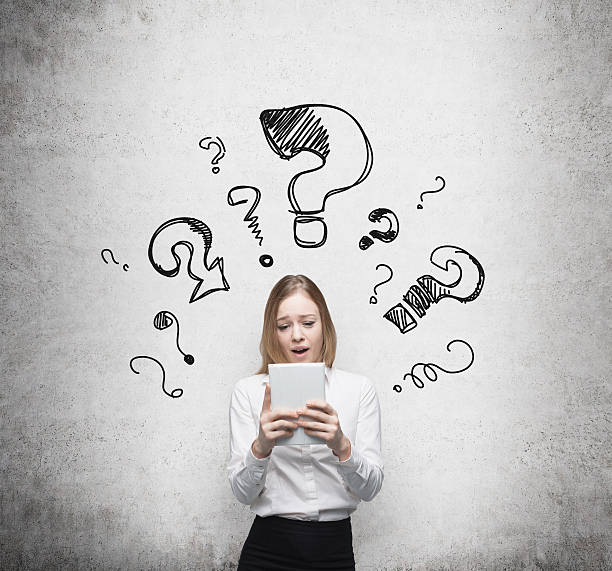 istock business woman is thinking 472860340
