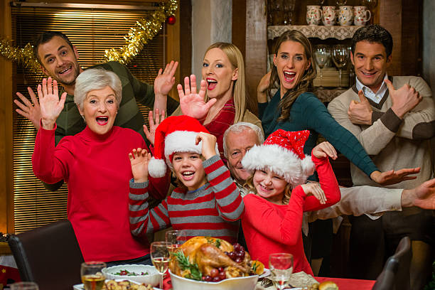 istock Family at Christmas Dinner 472866528