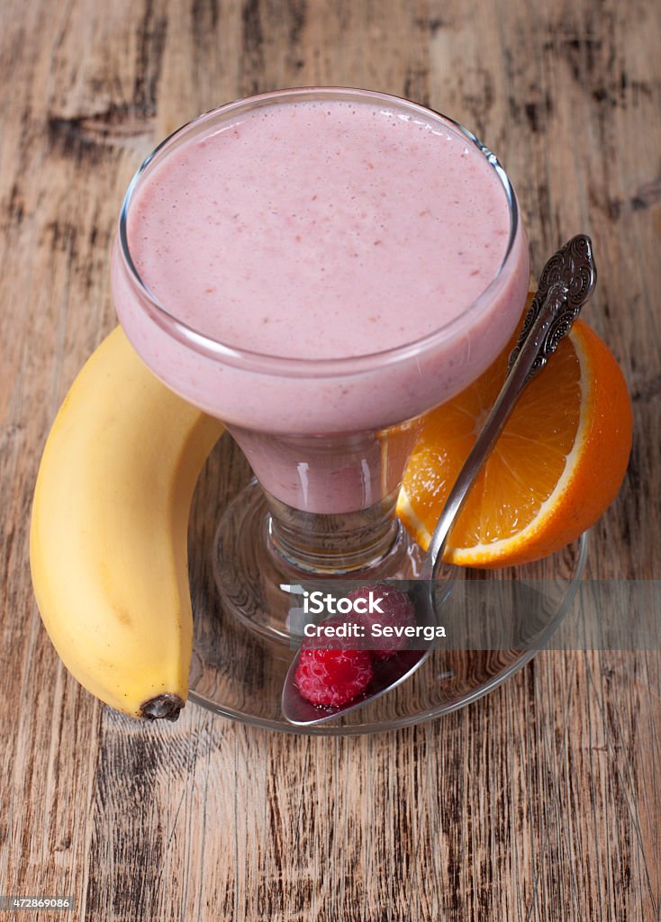 Orange Juice Smoothie With Yogurt Smoothie Of Banana Orange Juice