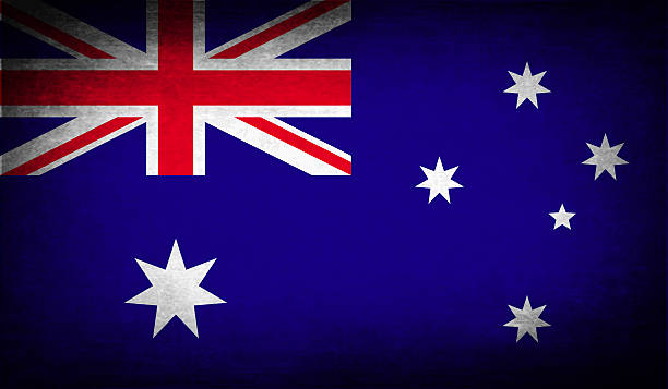 istock Flag of Australia with old texture. 472869836