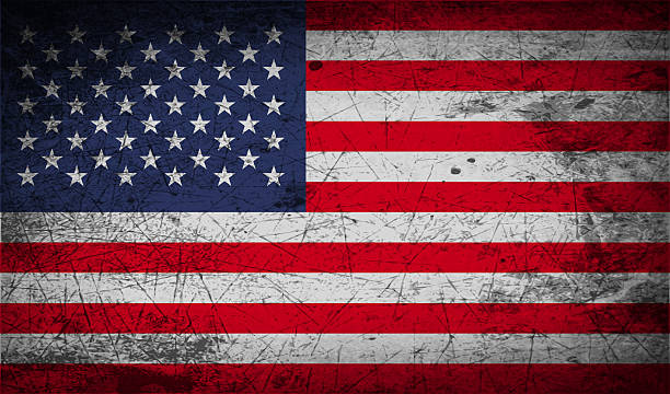 istock Flag of USA with old texture. 472870224