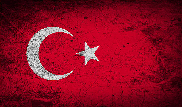 istock Flag of Turkey with old texture. 472870438