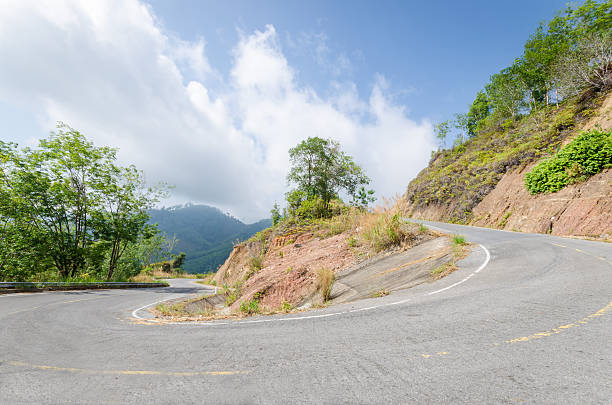 istock U turn road in the mountain 472870700