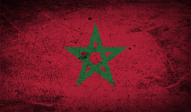 istock Flag of Morocco with old texture. 472873486