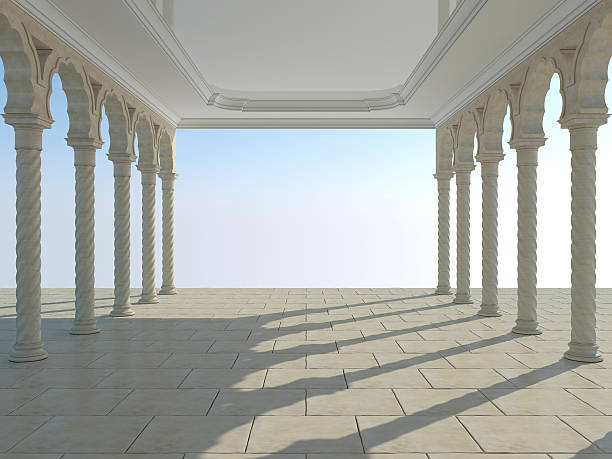 istock Colonnade of ancient columns 472880624