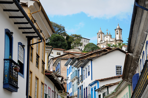 A Sunny day in Ouro Preto city, Brazil