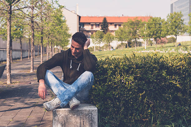 istock Young  man posing in an urban context 472888412