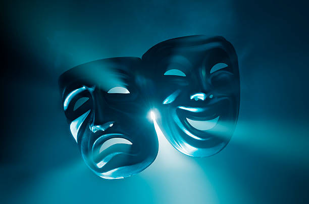 teatro - maschera da tragedia foto e immagini stock