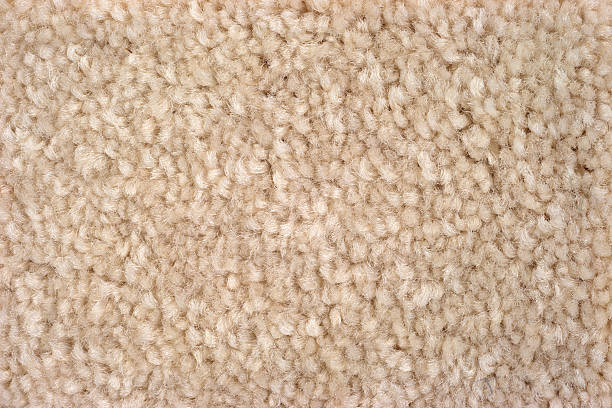 istock Close view of plush tan carpeting 472896786