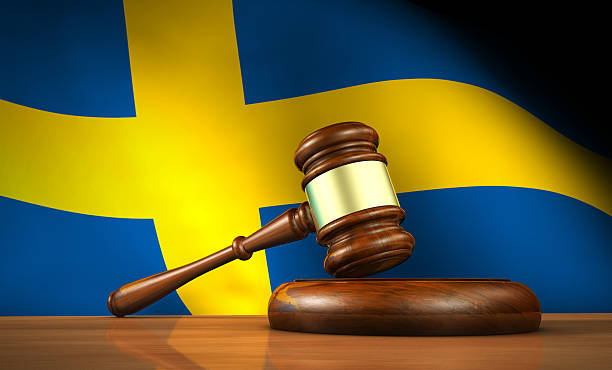 Swedish Law And Justice Concept stock photo