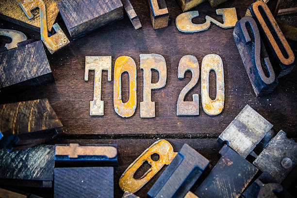 top 20 conceito tipo de rusty - number 20 document ink symbol - fotografias e filmes do acervo