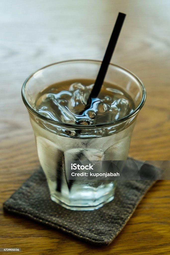 Glass water Glass water on table 2015 Stock Photo