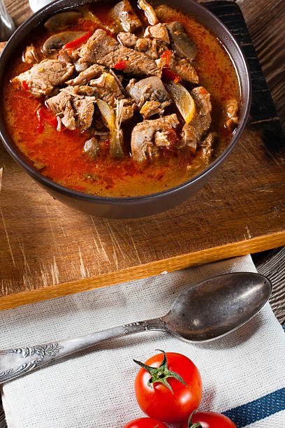 istock Goulash soup with paprika. 472905282