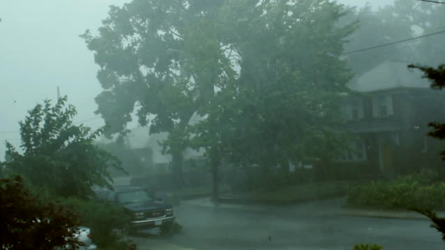 Scary suburban storm.