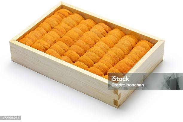 Sea Urchin Roe Japanese Sushi And Sashimi Ingredients Stock Photo - Download Image Now