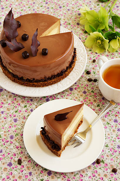 istock Cake with amaretto mousse and coffee. 472915672