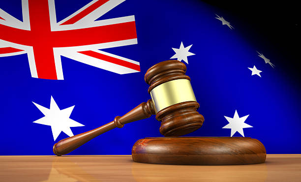 Australian Law And Justice Concept stock photo