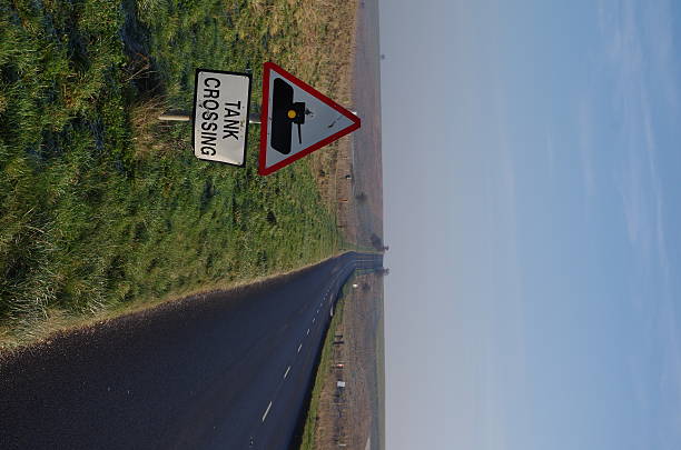 istock Tank Crossing Street Sign 472920550