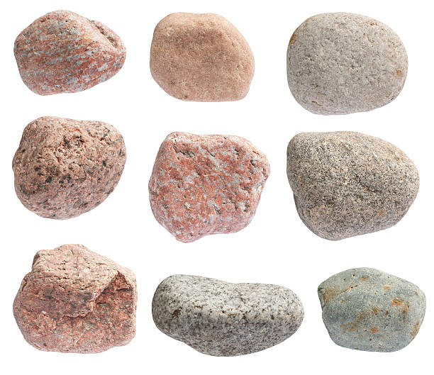 istock Various color river stones are isolated on white background 472923594