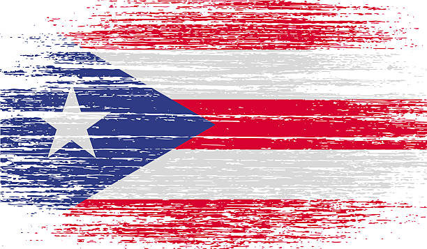 istock Flag of Puerto Rico with old texture. 472924596