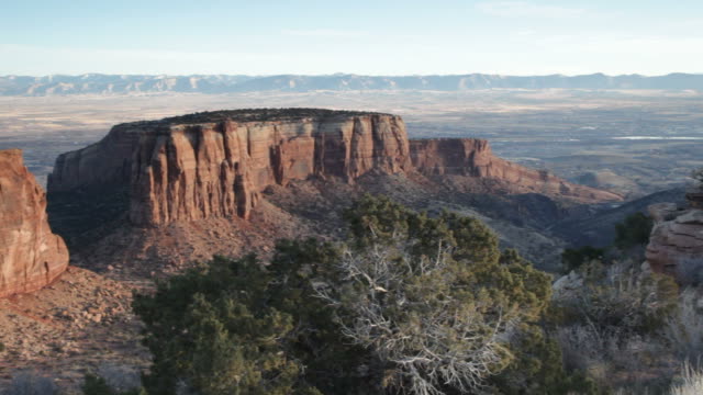 HD video Colorado National Monument cliffs and canyons