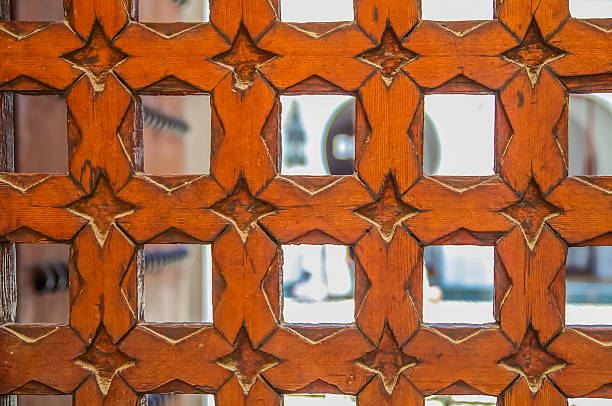 istock Cedar wood carved Moroccan door 472936696