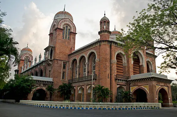 A view of Madras university, over 150 years old educational institution at Chennai, Tamil Nadu,india