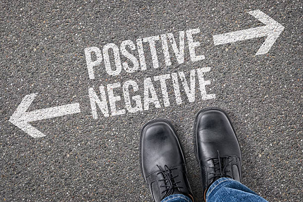 istock Decision at a crossroad - Positive or Negative 472943362