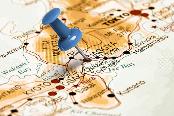 istock Location Nagoya. Blue pin on the map. 472952344