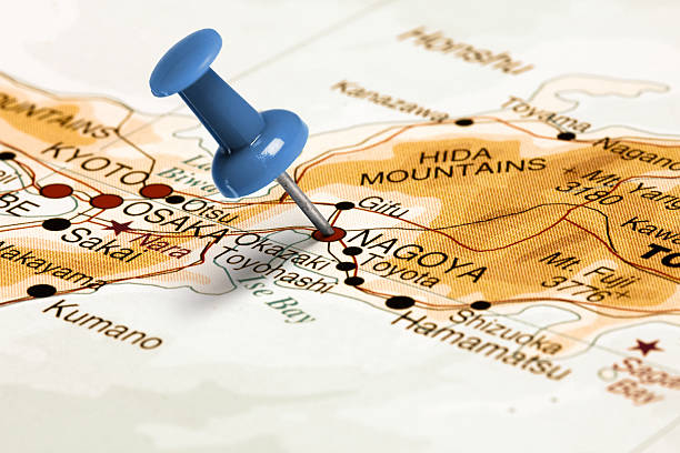 istock Location Nagoya. Blue pin on the map. 472954646