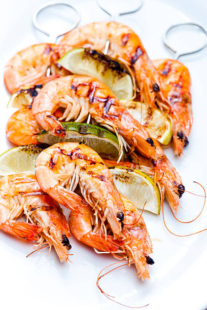 istock grilled skewers of prawns 472957618