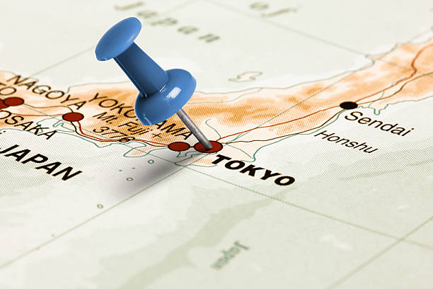 istock Location Tokyo. Blue pin on the map. 472958978
