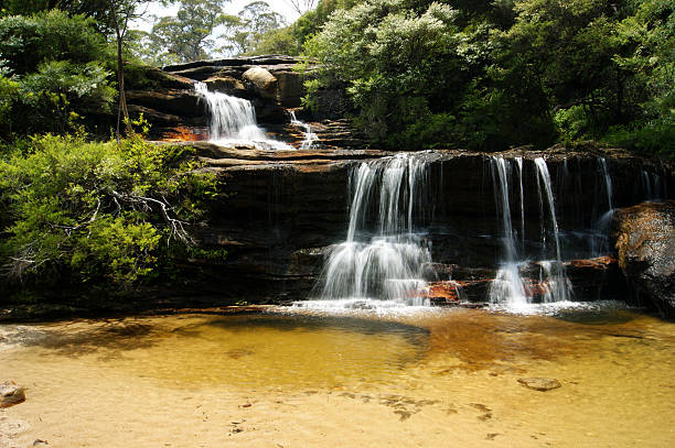 istock Beautiful waterfall in the forest 472963746
