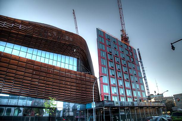 barclays center brooklyn, ny w budowie - barclays center zdjęcia i obrazy z banku zdjęć