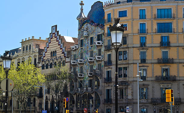 Passeigh de Gracia, Barcelona stock photo