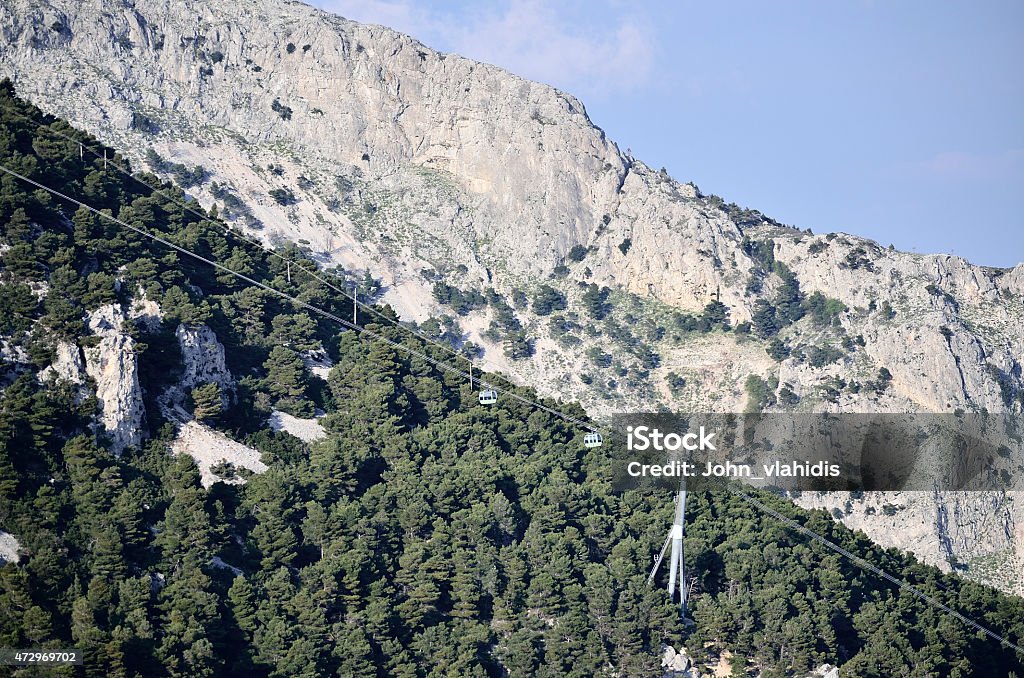Cable cars montain 2 Cable cars montain 2015 Stock Photo